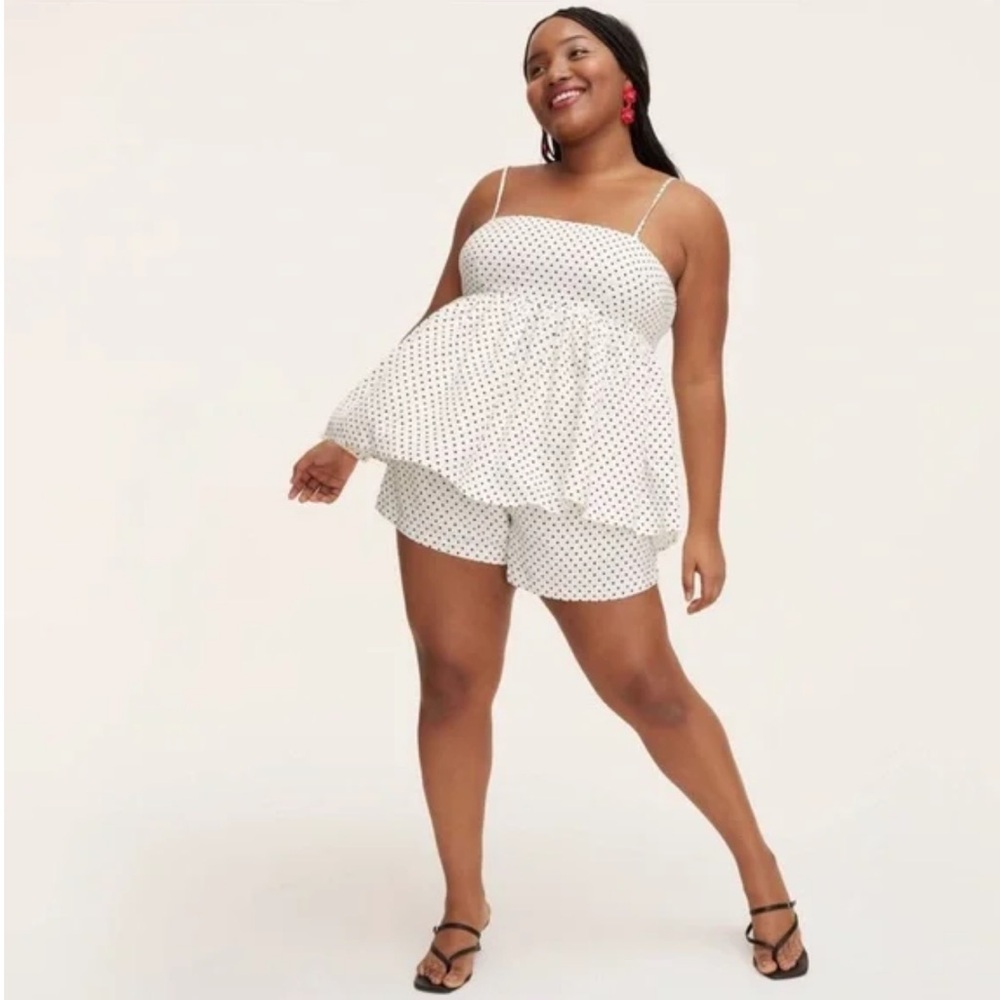 Kate Spade x Target White and Black Polkadot Tank Top
